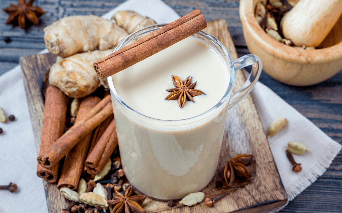 Kefir drink that burns fat with ginger and cinnamon