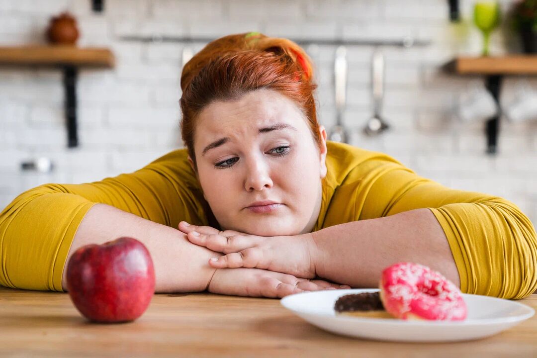 Refusal of sweets in favor of fruit if you are overweight