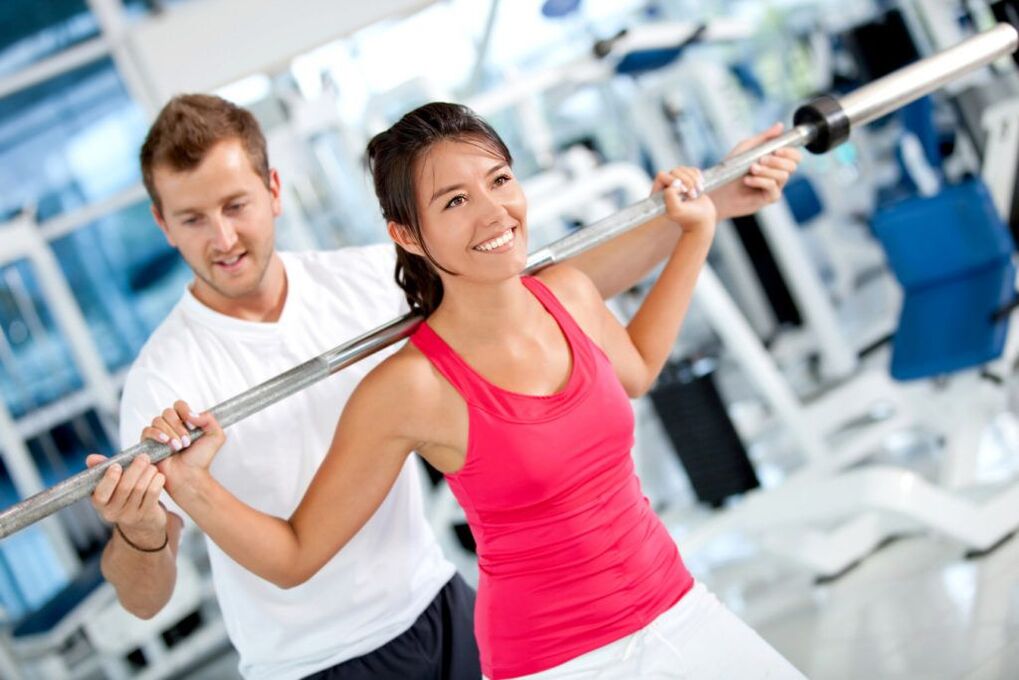 exercise in the gym for weight loss