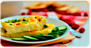 omelette with slimming protein